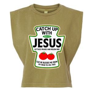 Catch Up With Jesus Garment-Dyed Women's Muscle Tee