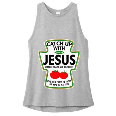Catch Up With Jesus Ladies PosiCharge Tri-Blend Wicking Tank