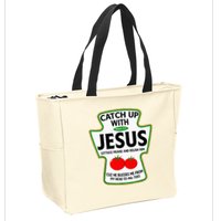Catch Up With Jesus Zip Tote Bag