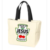 Catch Up With Jesus Zip Tote Bag