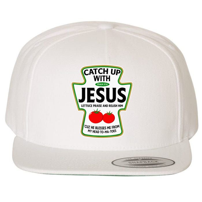 Catch Up With Jesus Wool Snapback Cap