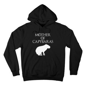 Cute & Unique White Mother of Capybaras  E010359 Hoodie