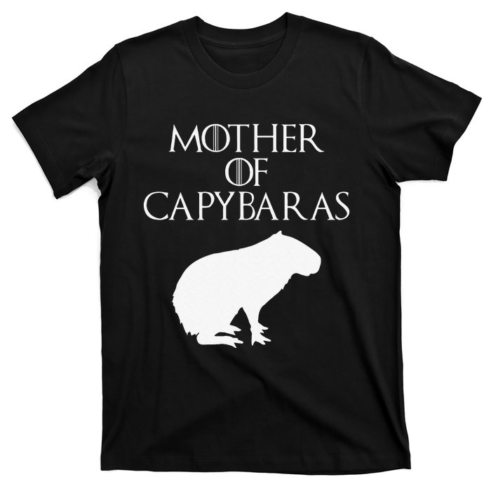 Cute & Unique White Mother of Capybaras  E010359 T-Shirt