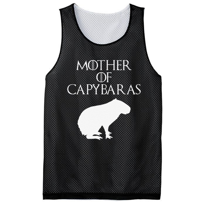 Cute & Unique White Mother of Capybaras  E010359 Mesh Reversible Basketball Jersey Tank