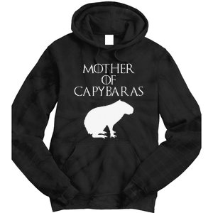 Cute & Unique White Mother of Capybaras  E010359 Tie Dye Hoodie