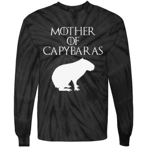 Cute & Unique White Mother of Capybaras  E010359 Tie-Dye Long Sleeve Shirt