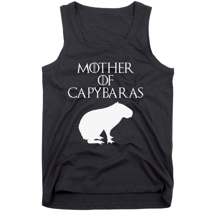 Cute & Unique White Mother of Capybaras  E010359 Tank Top