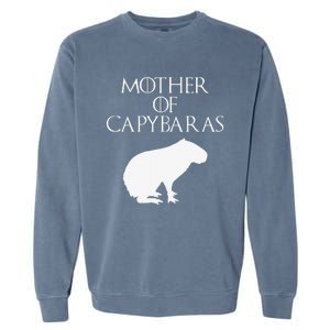 Cute & Unique White Mother of Capybaras  E010359 Garment-Dyed Sweatshirt