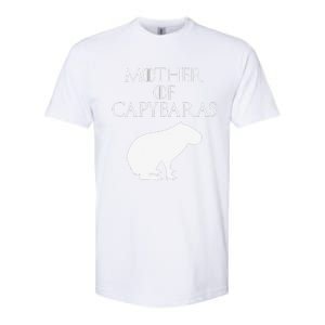 Cute & Unique White Mother of Capybaras  E010359 Softstyle CVC T-Shirt