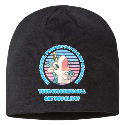 Cute Unicorse Will Eat You Alive Sustainable Beanie