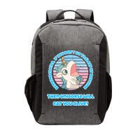 Cute Unicorse Will Eat You Alive Vector Backpack