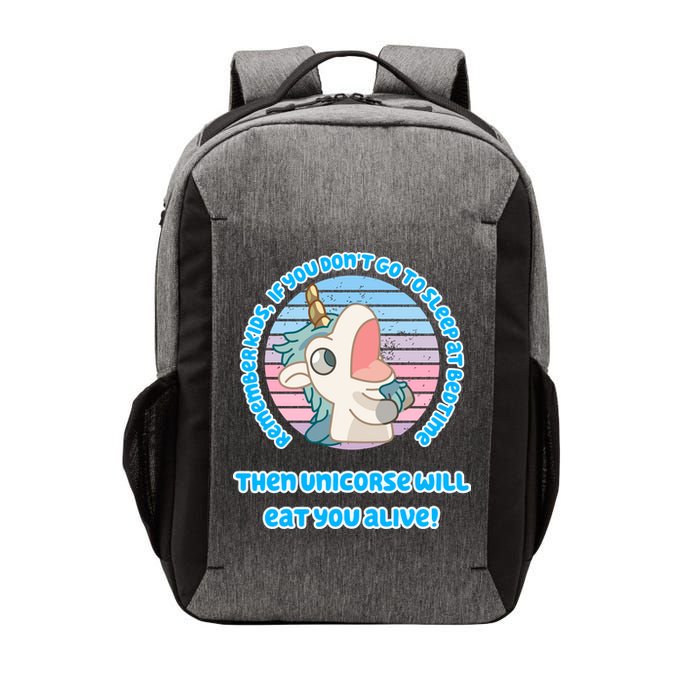 Cute Unicorse Will Eat You Alive Vector Backpack