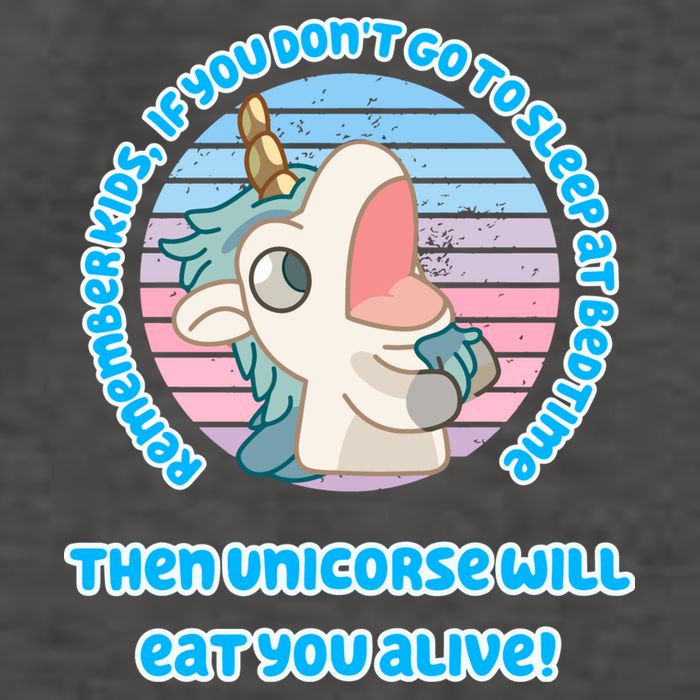 Cute Unicorse Will Eat You Alive Vector Backpack
