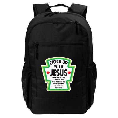 Catch Up With Jesus Funny Christian Faith Backpack