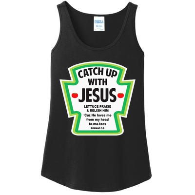 Catch Up With Jesus Funny Christian Faith Ladies Essential Tank