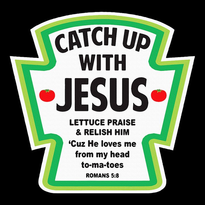 Catch Up With Jesus Funny Christian Faith 16 in Basic Backpack