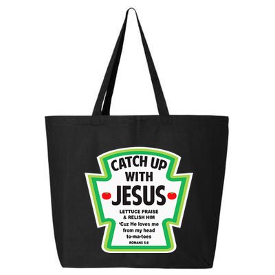 Catch Up With Jesus Funny Christian Faith 25L Jumbo Tote