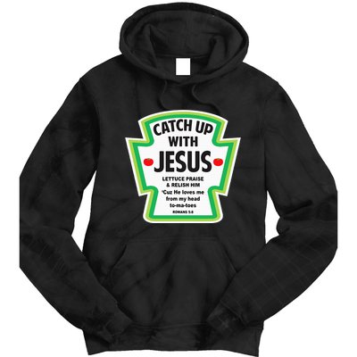 Catch Up With Jesus Funny Christian Faith Tie Dye Hoodie