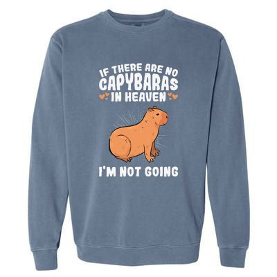 Cute & Unique White Mother Of Capybaras E010359 Garment-Dyed Sweatshirt