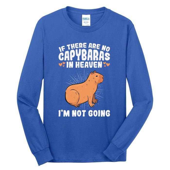 Cute & Unique White Mother Of Capybaras E010359 Tall Long Sleeve T-Shirt