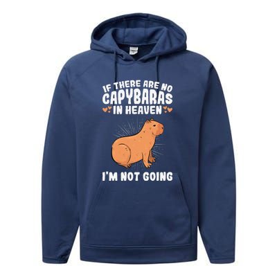 Cute & Unique White Mother Of Capybaras E010359 Performance Fleece Hoodie