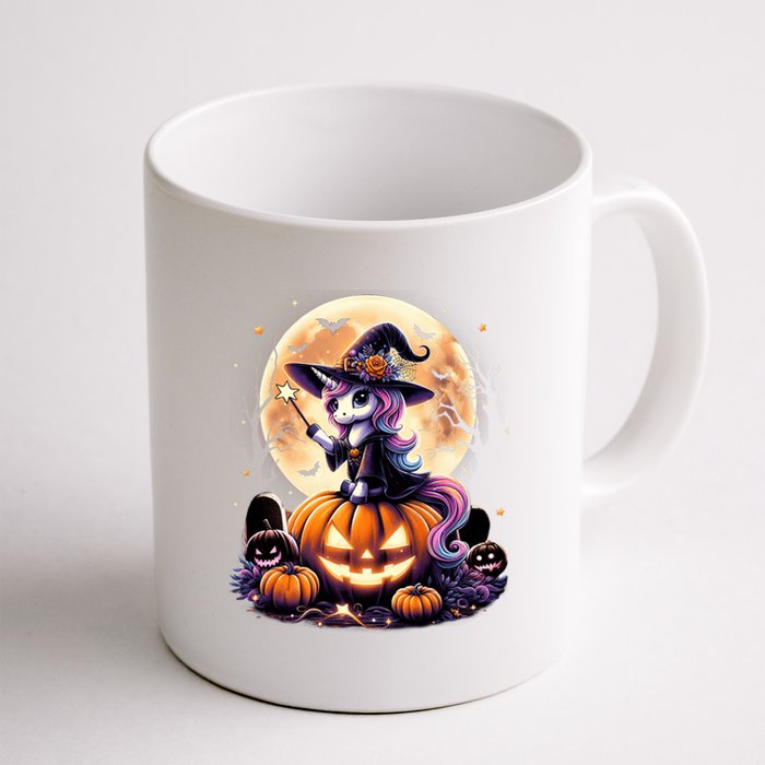 Cute Unicorn Witch Pumpkin Halloween Daughter Coffee Mug