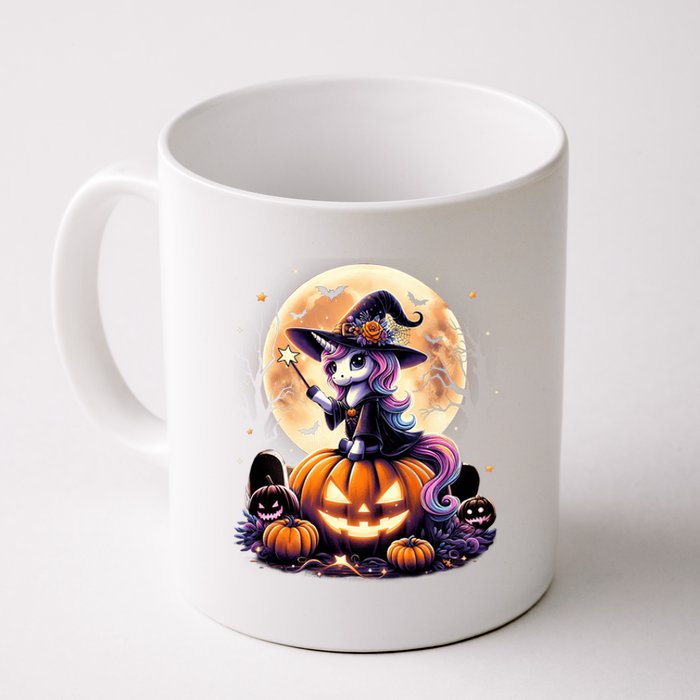 Cute Unicorn Witch Pumpkin Halloween Daughter Coffee Mug