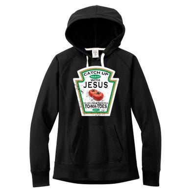 Catch Up With Jesus Vintage Women's Fleece Hoodie