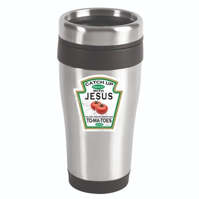 Catch Up With Jesus Vintage 16oz Travel Tumbler