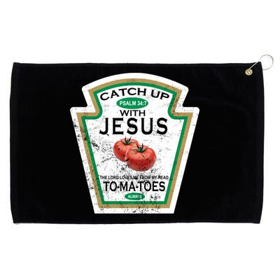 Catch Up With Jesus Vintage Grommeted Golf Towel