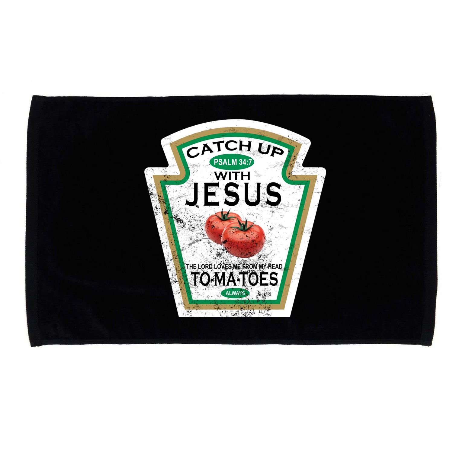 Catch Up With Jesus Vintage Microfiber Hand Towel