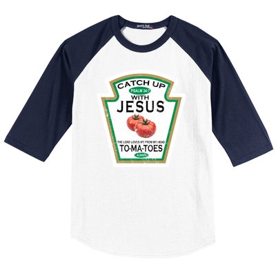 Catch Up With Jesus Vintage Baseball Sleeve Shirt