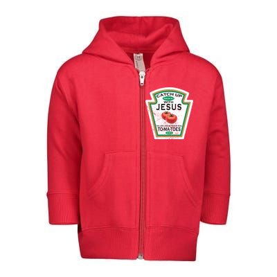 Catch Up With Jesus Vintage Toddler Zip Fleece Hoodie