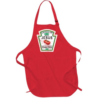 Catch Up With Jesus Vintage Full-Length Apron With Pockets