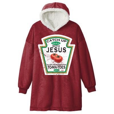 Catch Up With Jesus Vintage Hooded Wearable Blanket