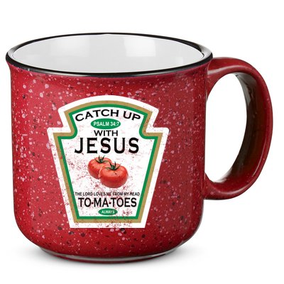Catch Up With Jesus Vintage 15oz Campfire Ceramic Mug