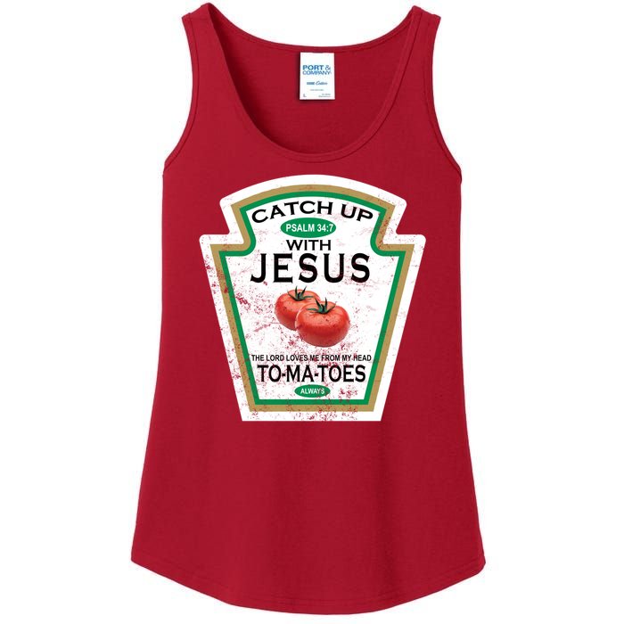 Catch Up With Jesus Vintage Ladies Essential Tank