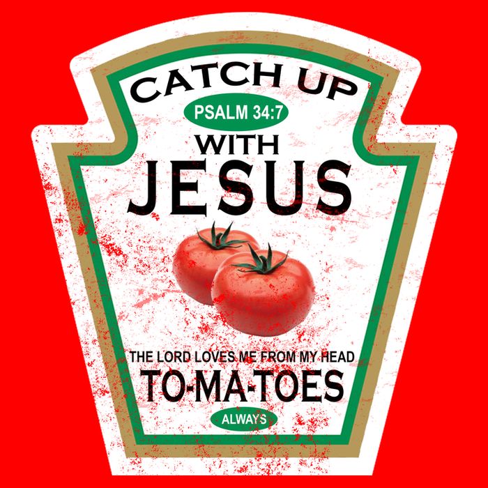 Catch Up With Jesus Vintage Flat Bill Trucker Hat