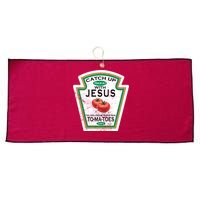 Catch Up With Jesus Vintage Large Microfiber Waffle Golf Towel