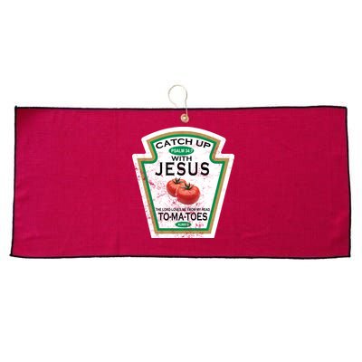 Catch Up With Jesus Vintage Large Microfiber Waffle Golf Towel