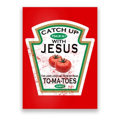 Catch Up With Jesus Vintage Poster