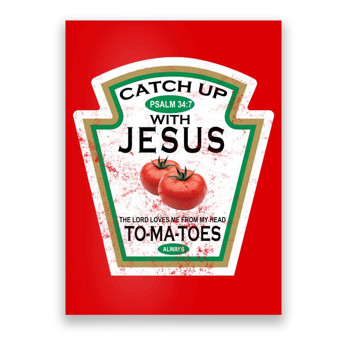 Catch Up With Jesus Vintage Poster