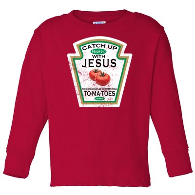 Catch Up With Jesus Vintage Toddler Long Sleeve Shirt