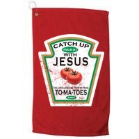 Catch Up With Jesus Vintage Platinum Collection Golf Towel