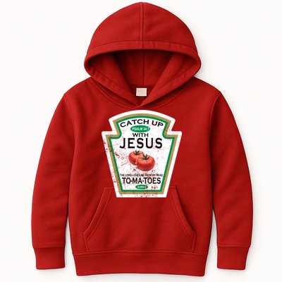 Catch Up With Jesus Vintage Kids Hoodie
