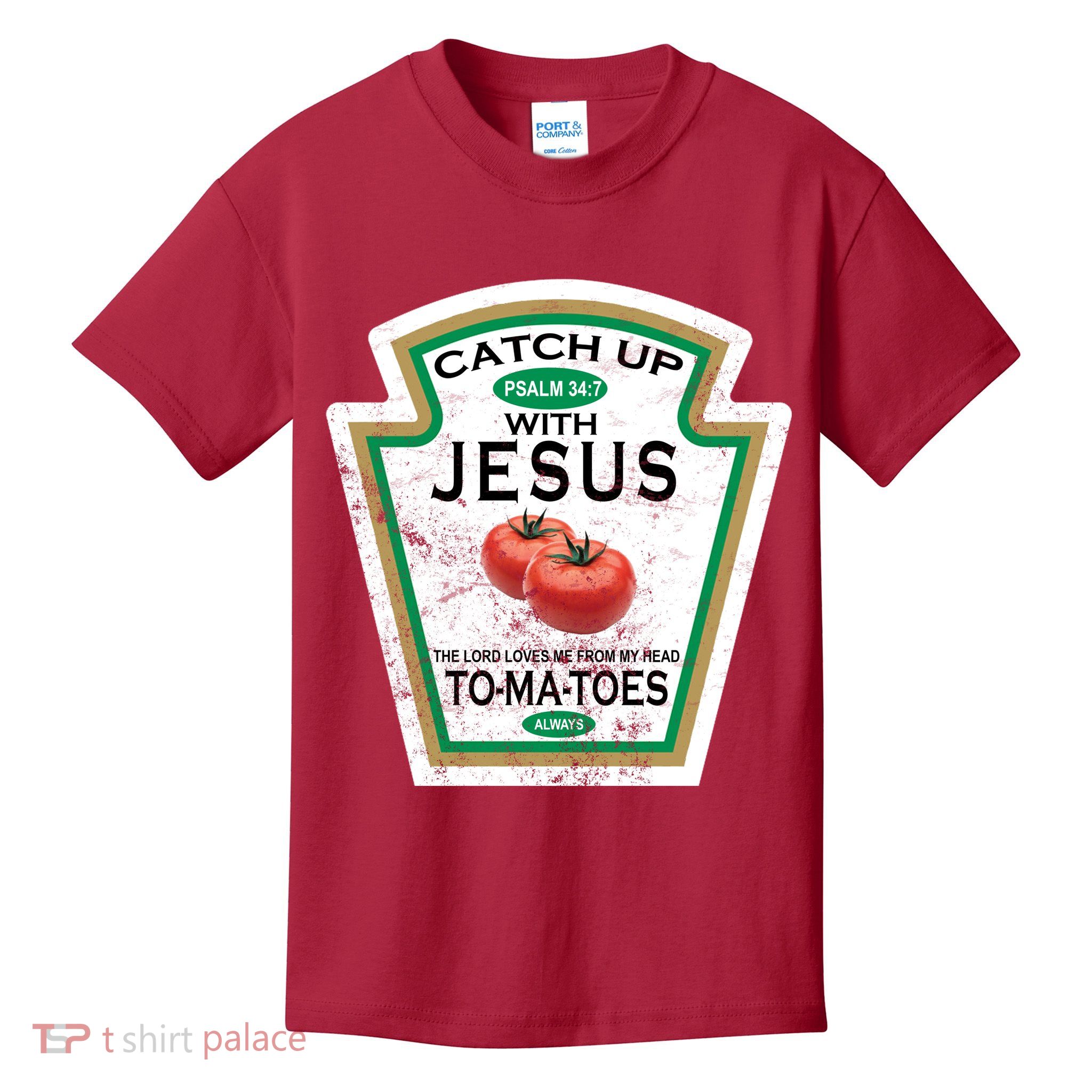 Catch Up With Jesus Vintage Kids T-Shirt
