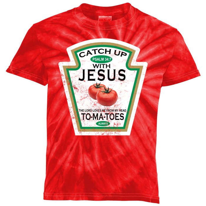 Catch Up With Jesus Vintage Kids Tie-Dye T-Shirt