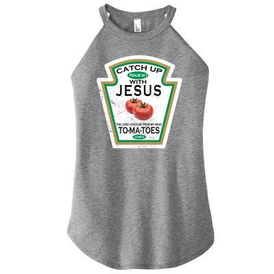 Catch Up With Jesus Vintage Women's Perfect Tri Rocker Tank