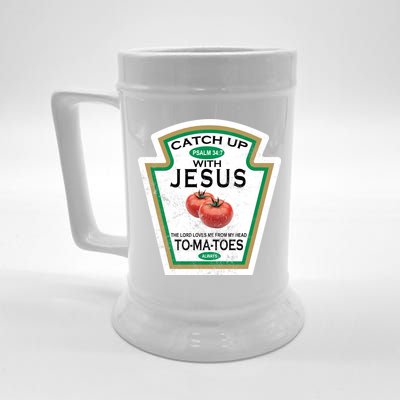 Catch Up With Jesus Vintage Beer Stein