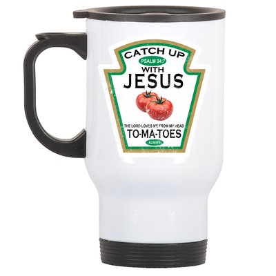 Catch Up With Jesus Vintage Stainless Steel Travel Mug